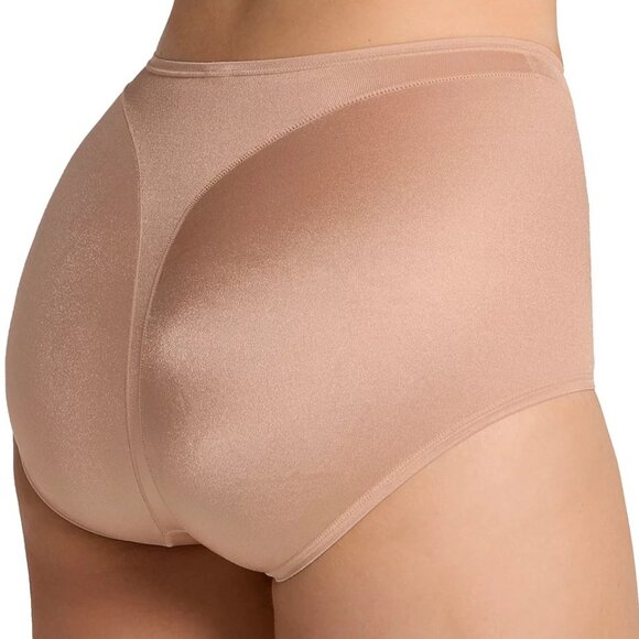 #837 Leonisa Women's Light Tummy-Control Hi Cut Thong-Silhouette Panty - Beige - Picture 3 of 8